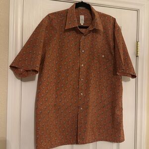 Burma Bibas Men’s 60 Singles Lawn Vintage Nautical Sailboat Shirt sz L